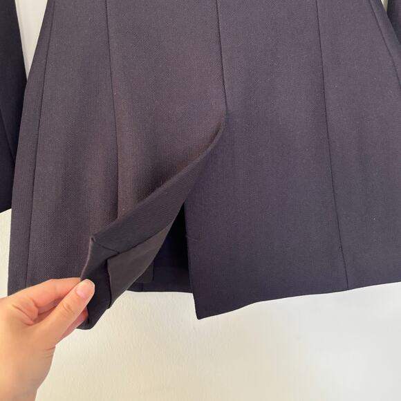 A.L.C. Bishop Blazer Jacket Single Breasted Front Button Wool Navy Blue Size 0 - Picture 5 of 10